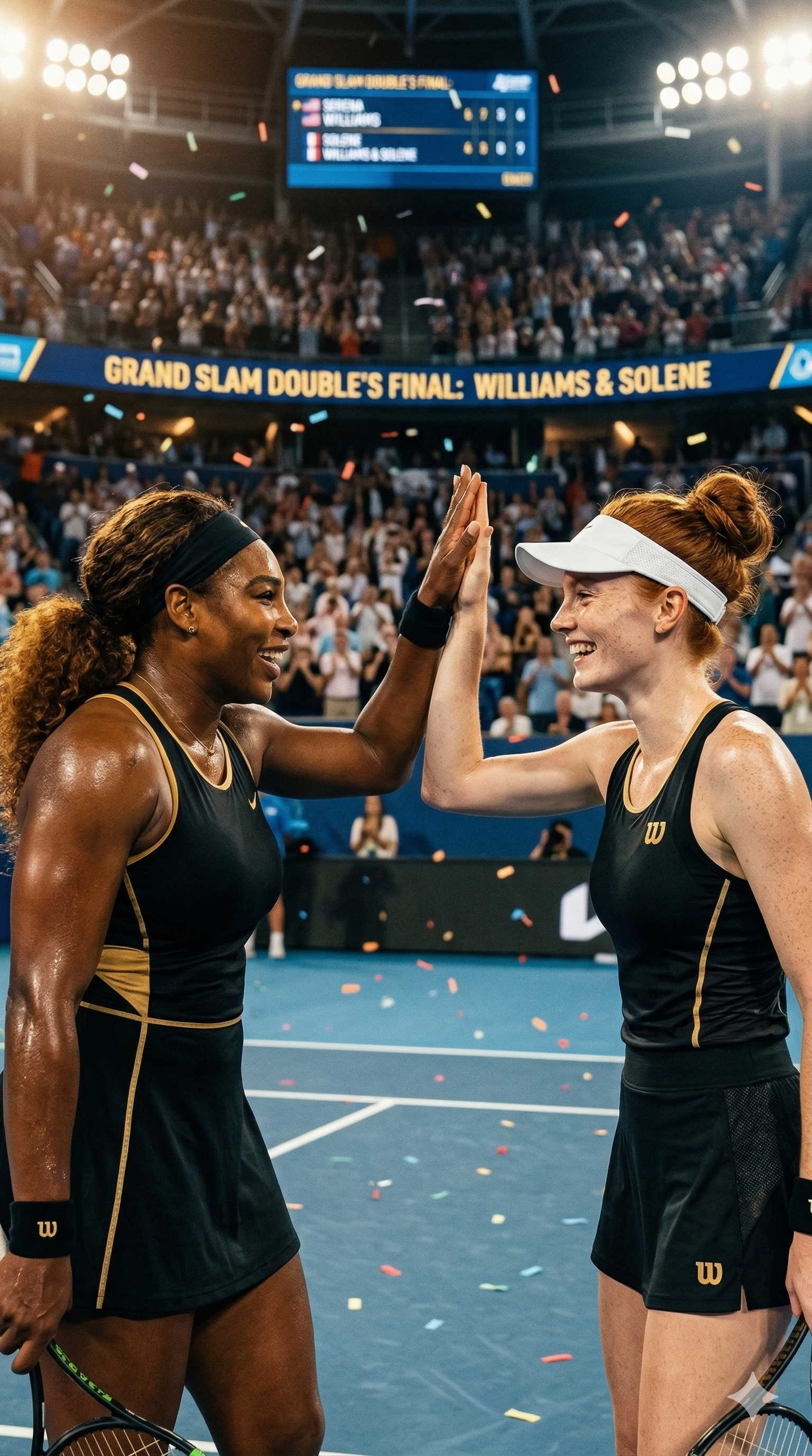 Prompt realista Grand slam virtual tenis deporte IA