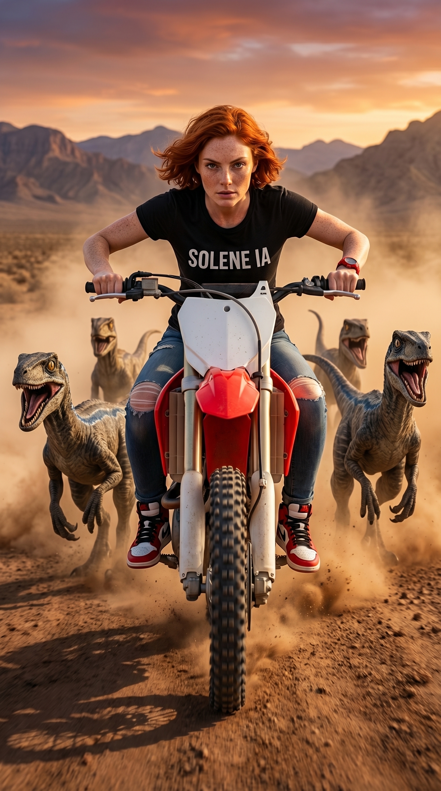 Persecución en Motocross