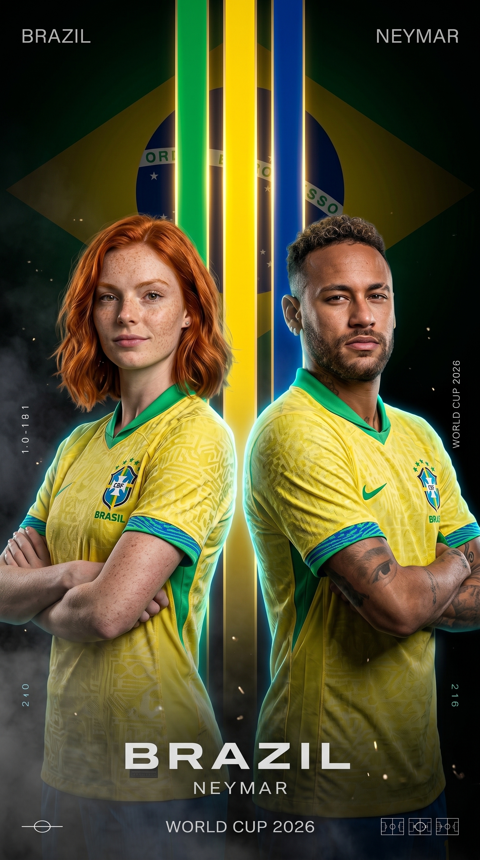 Espalda con Espalda: Solene y Neymar Jr.