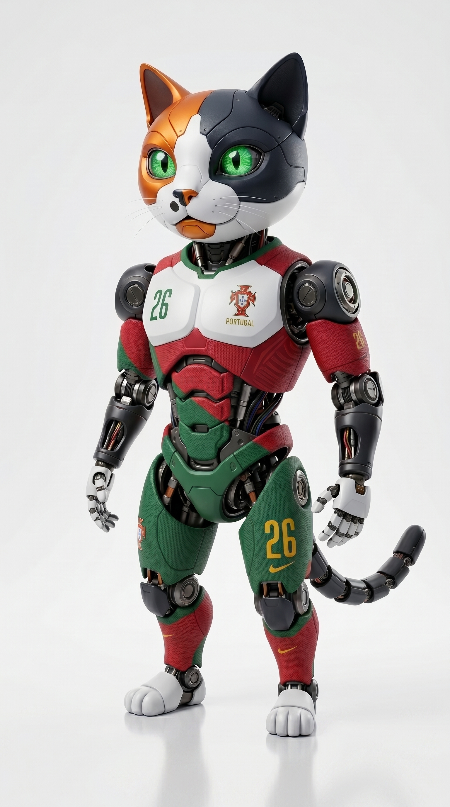 Concept Art 3D: El Felino Cibernético Portugués