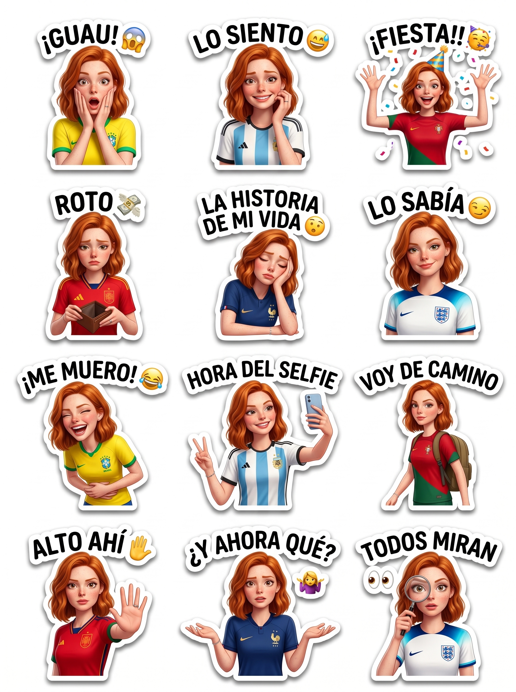 Set de Stickers 3D: Expresiones del Multiverso